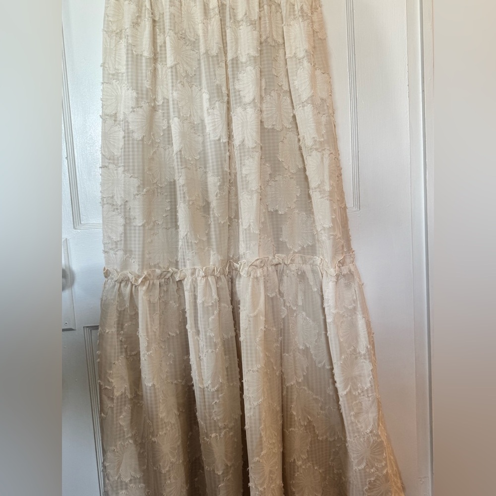 Lulu’s Charm and Charisma Cream Burnout Floral Midi Dress - Picture 12 of 16